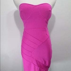 Fashion Star for Express Pink Strapless Dress
